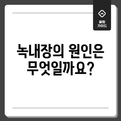 녹내장의 원인은 무엇일까요?