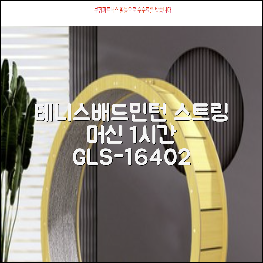 테니스 배드민턴 자동 스트링 머신 라켓 거트 줄교체 1시간풀영상제공, 1개, GLS-16402 추천 리뷰
