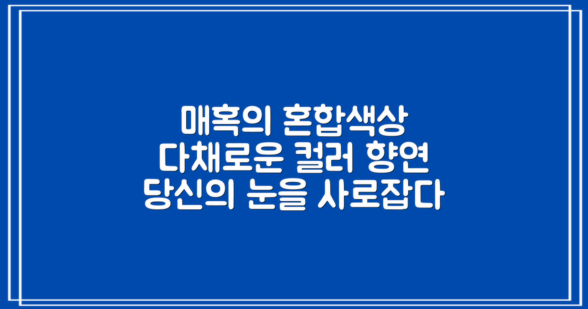 혼합색상 매력을 느껴보세요