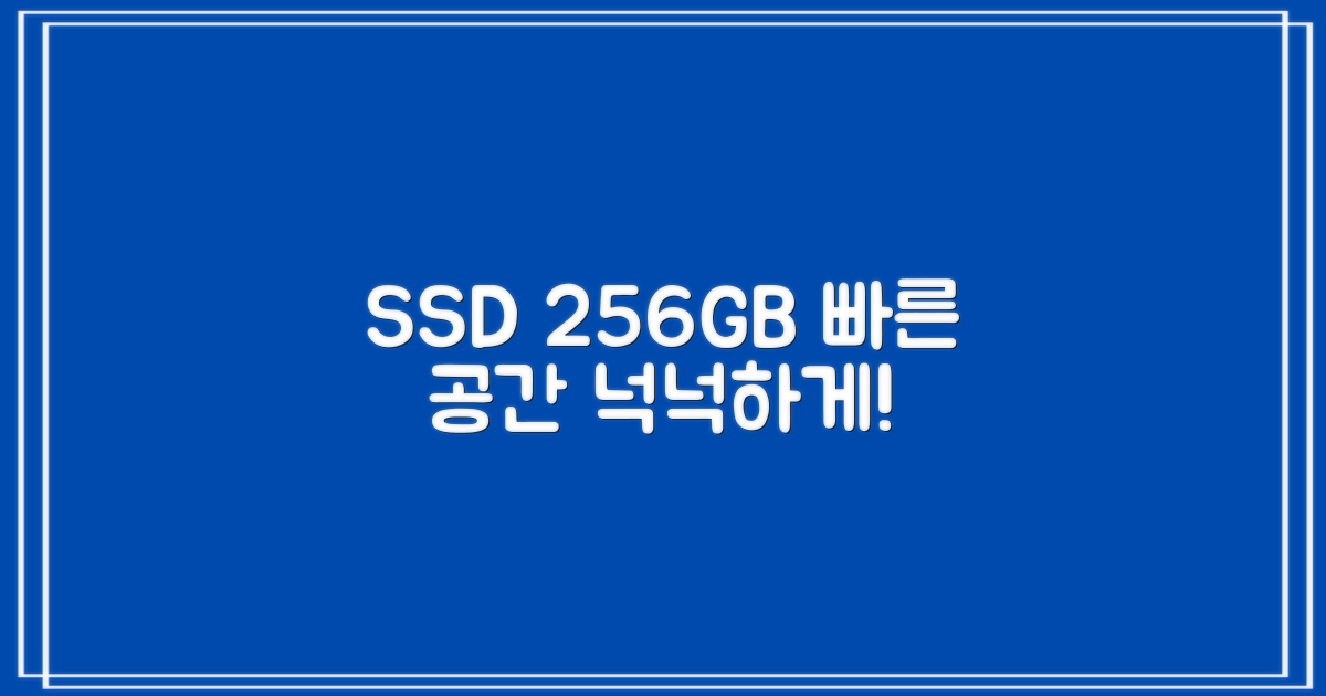 256GB SSD, 빠르고 넉넉한 저장공간