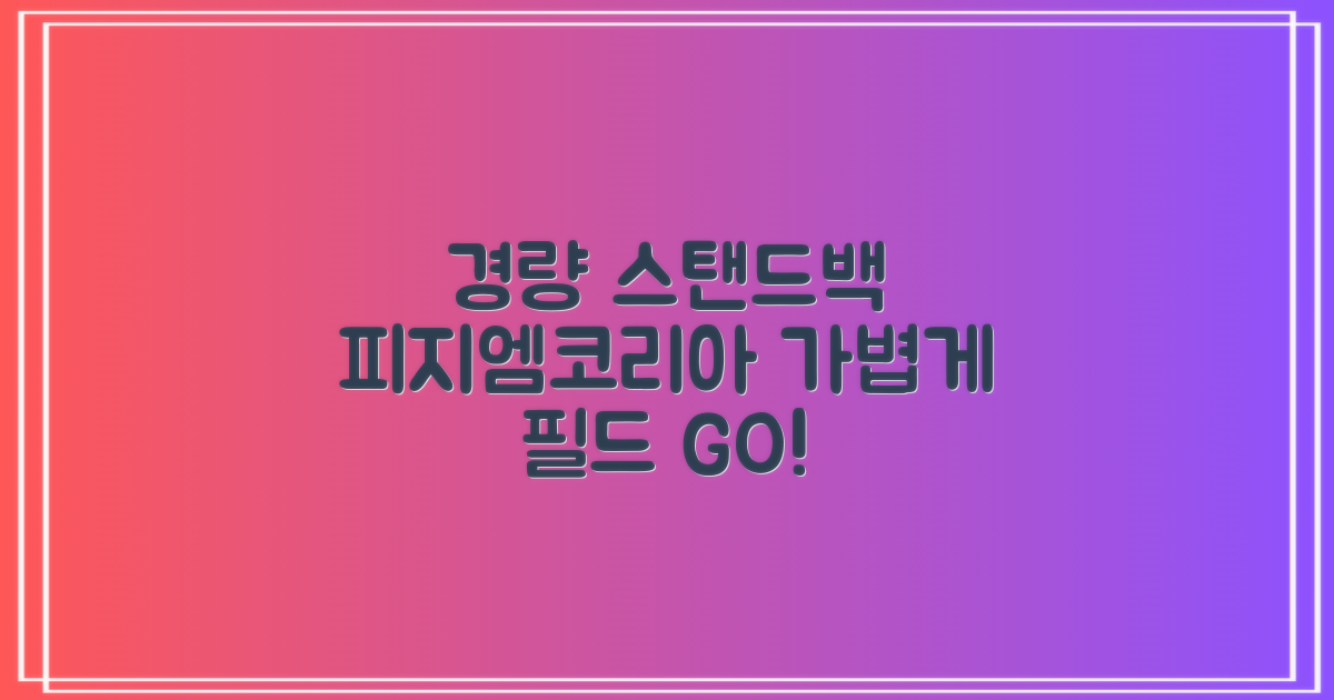 피지엠코리아 경량 스탠드백