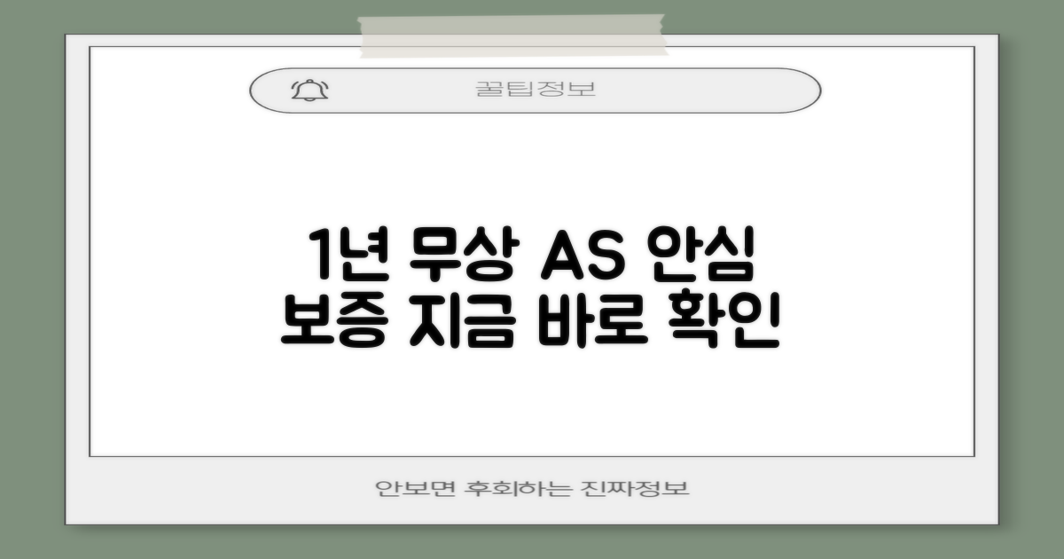1년 무상 AS 보증