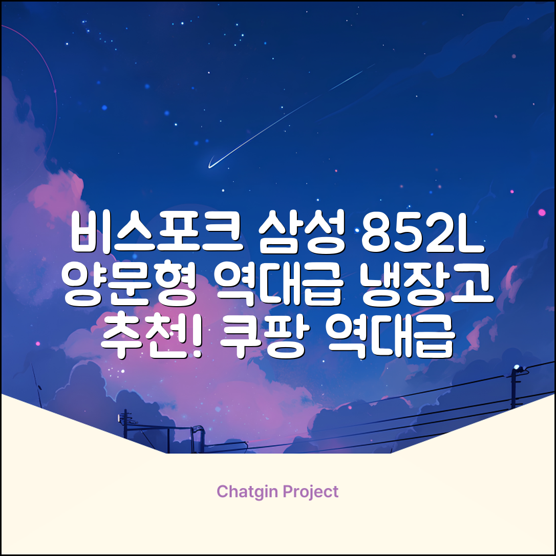 [색상선택형] 삼성전자 비스포크 852L 2도어 양문형 냉장고 방문설치, RS84DB5002CW 추천 리뷰