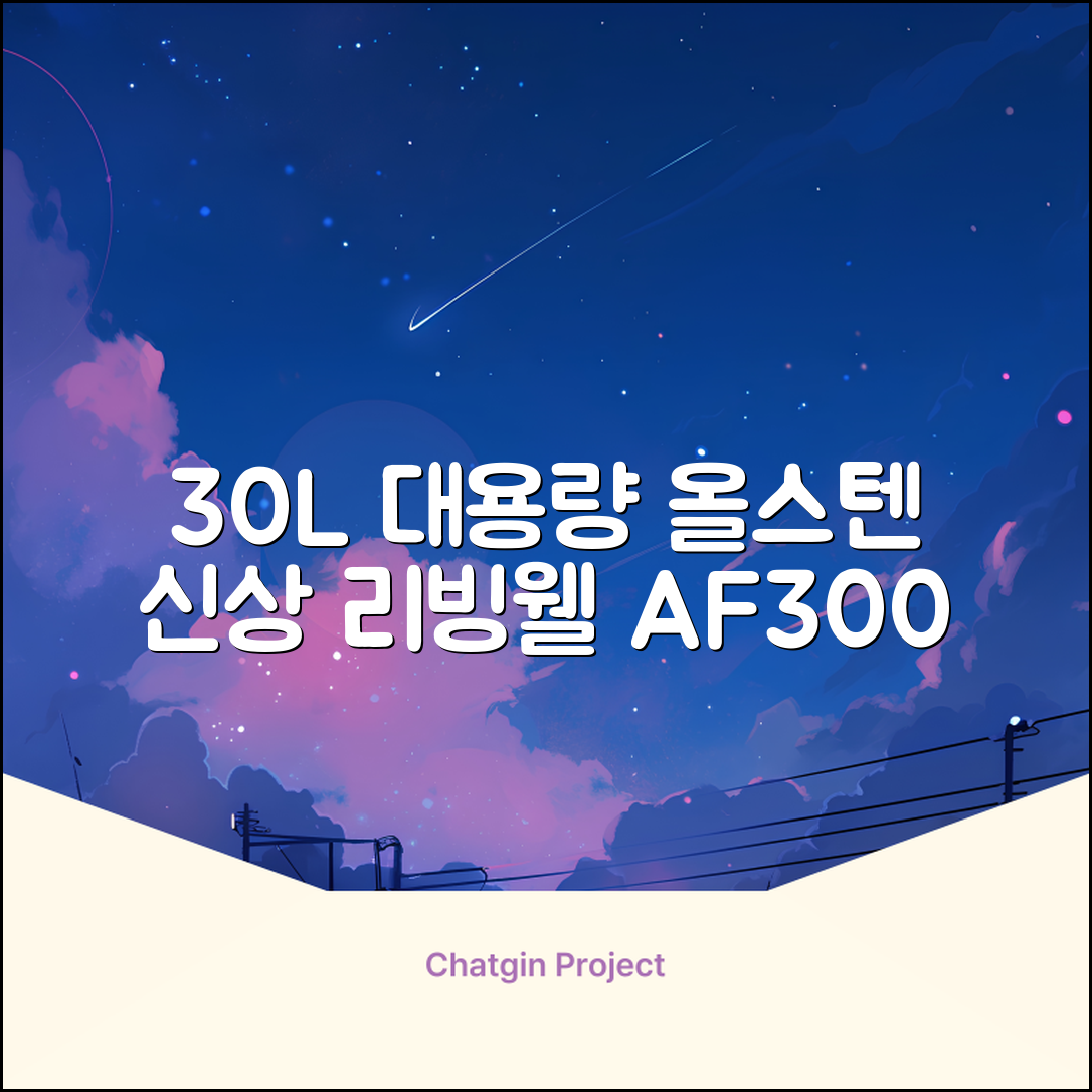 [최신형]리빙웰 30L 특대용량 신제품 올스텐 에어프라이어 AF300 추천 리뷰