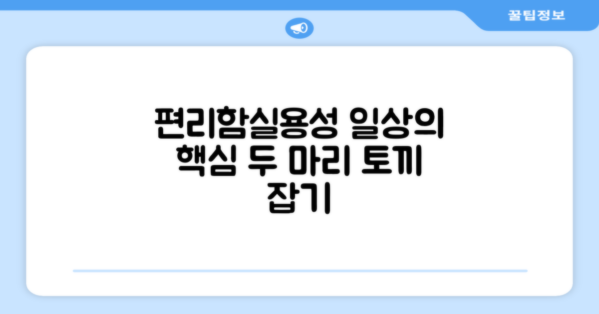 편리함과 실용성