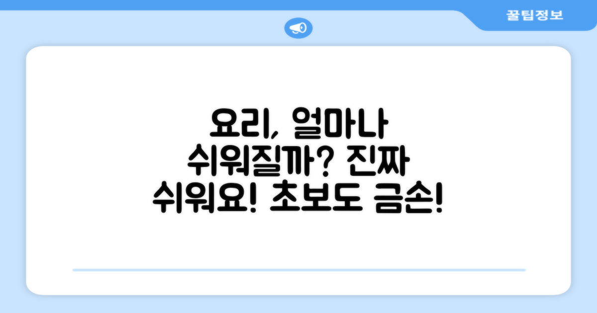 요리, 얼마나 쉬워질까?