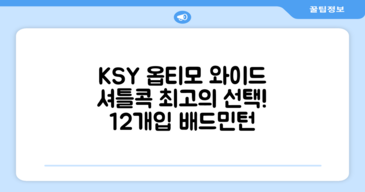 KSY 옵티모 와이드 배드민턴 셔틀콕, 화이트, 12개입, 1개 추천 리뷰