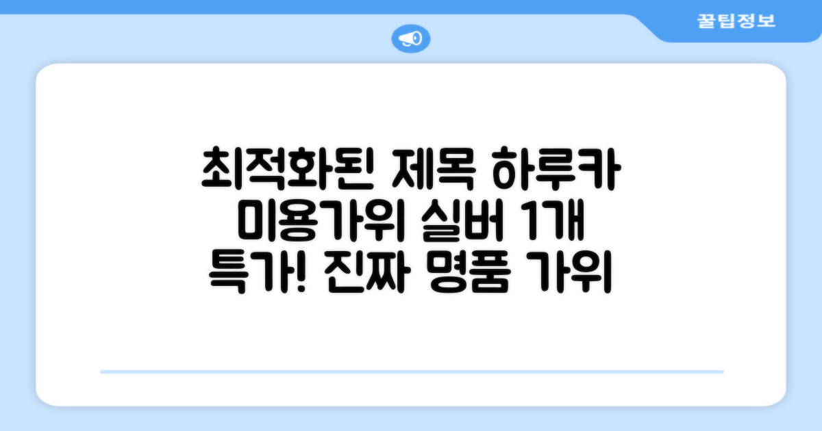 하루카 미용가위 세트, 실버, 1개 추천 리뷰