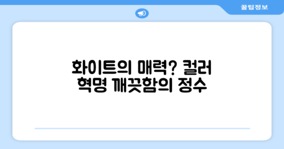 화이트 색상이 주는 매력은?