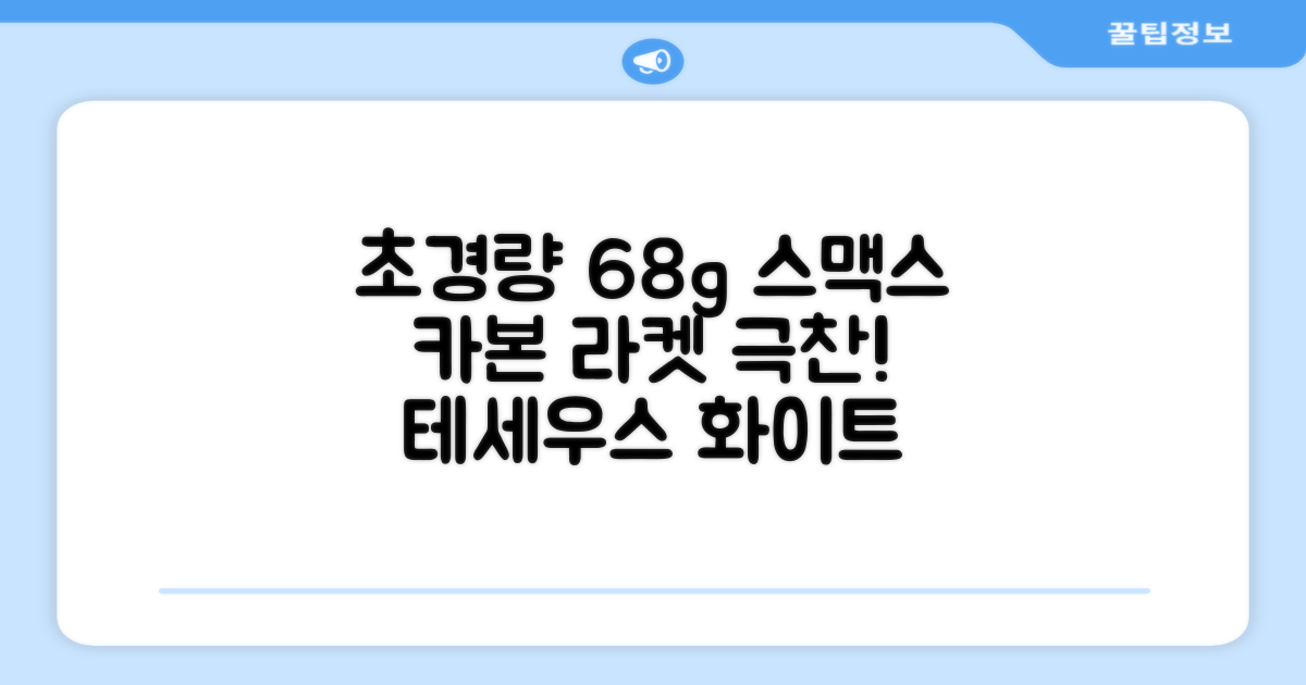 스맥스코리아 풀카본 초경량 배드민턴 라켓 68g, 테세우스 화이트, 1개 추천 리뷰