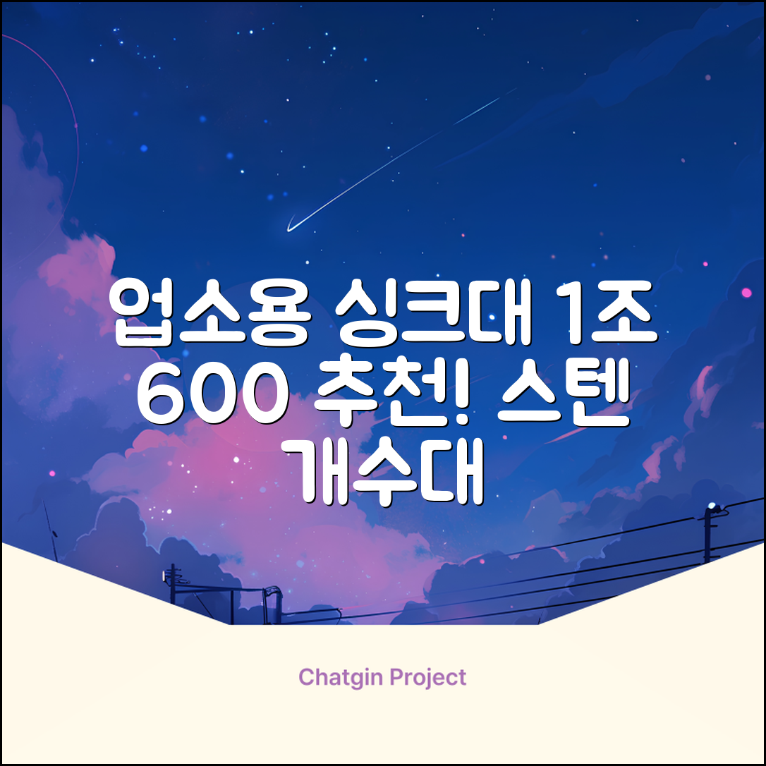업소용싱크대 1조 600 업소용개수대 스텐싱크대 주방싱크대, 1조 600*600*800 추천 리뷰