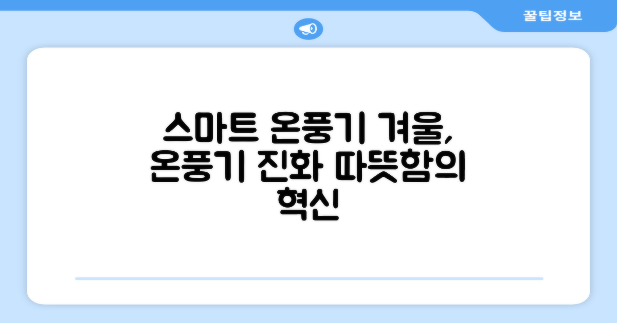 스마트한 겨울, 온풍기의 진화