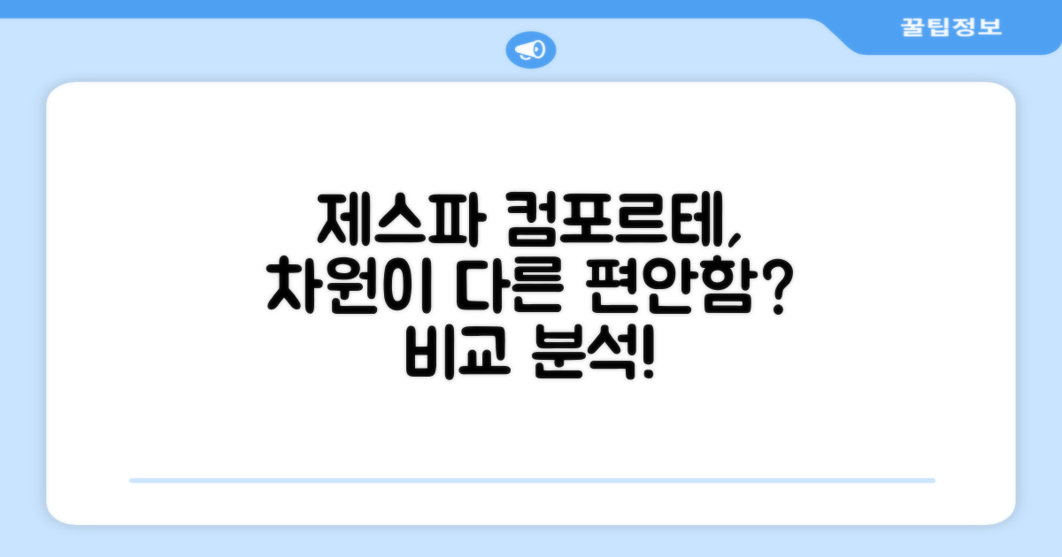 제스파 컴포르테, 뭐가 다를까?