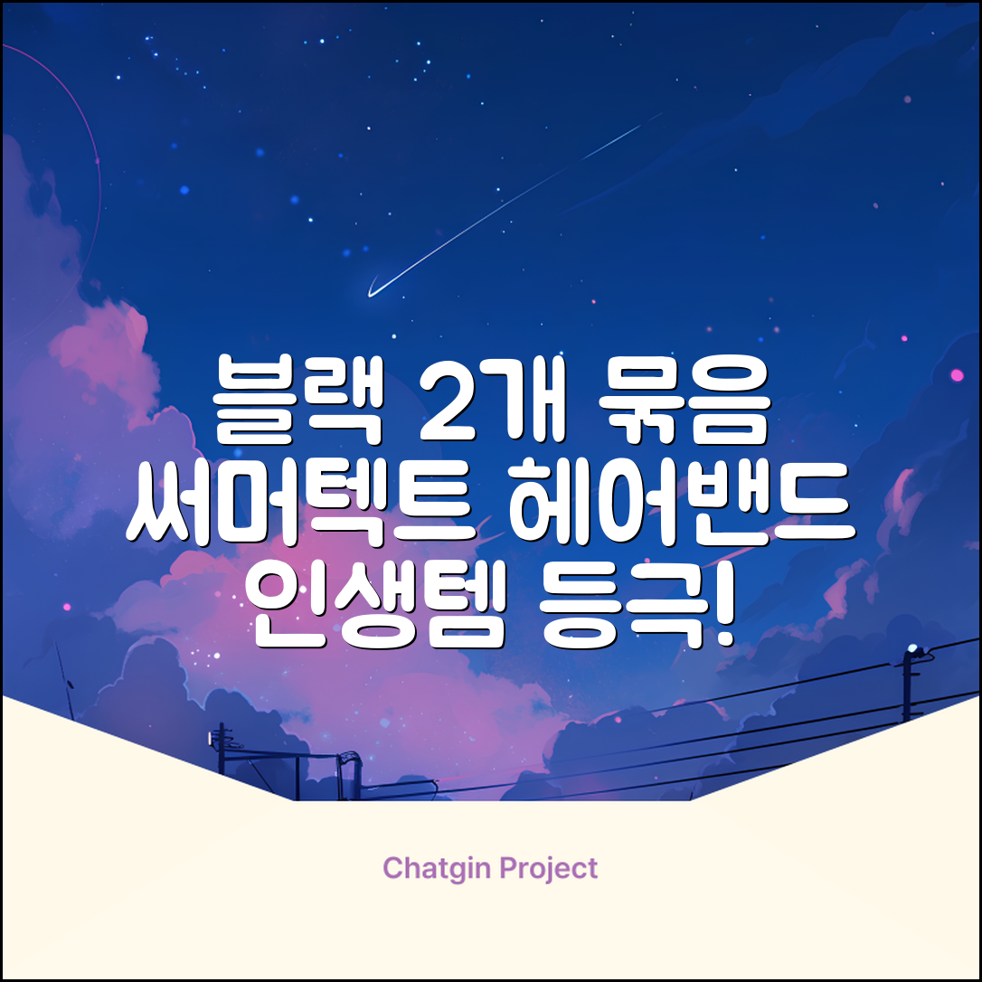 써머텍트 기능성 헤어밴드, 블랙, 2개 추천 리뷰