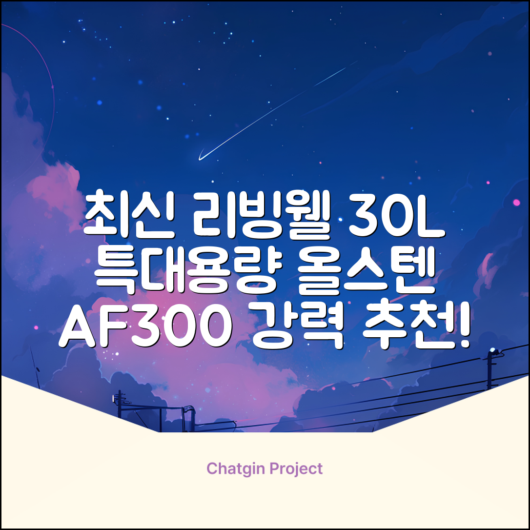 [최신형]리빙웰 30L 특대용량 신제품 올스텐 에어프라이어 AF300 추천 리뷰