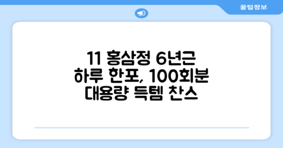 [1+1 특가] 홍삼정 6년근 하루한포 100회분 대용량+쇼핑백, 2개, 1L 추천 리뷰