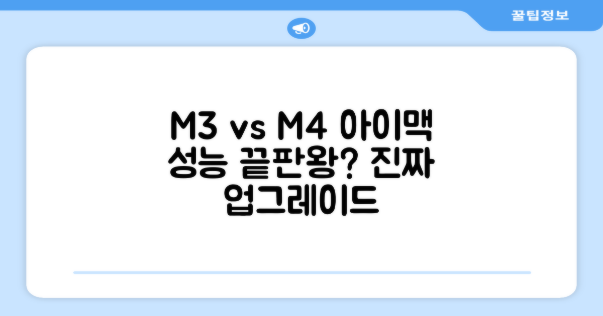 M3 아이맥과 M4 비교