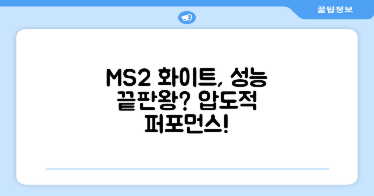 MS2 화이트, 성능은 얼마나 뛰어날까?