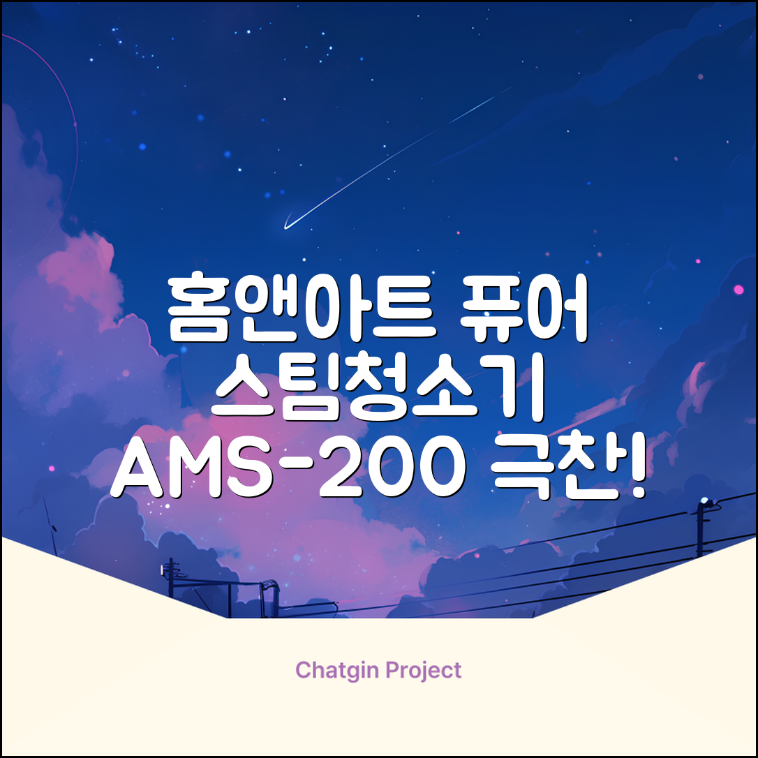 홈앤아트 퓨어 스팀청소기 AMS-200 추천 리뷰