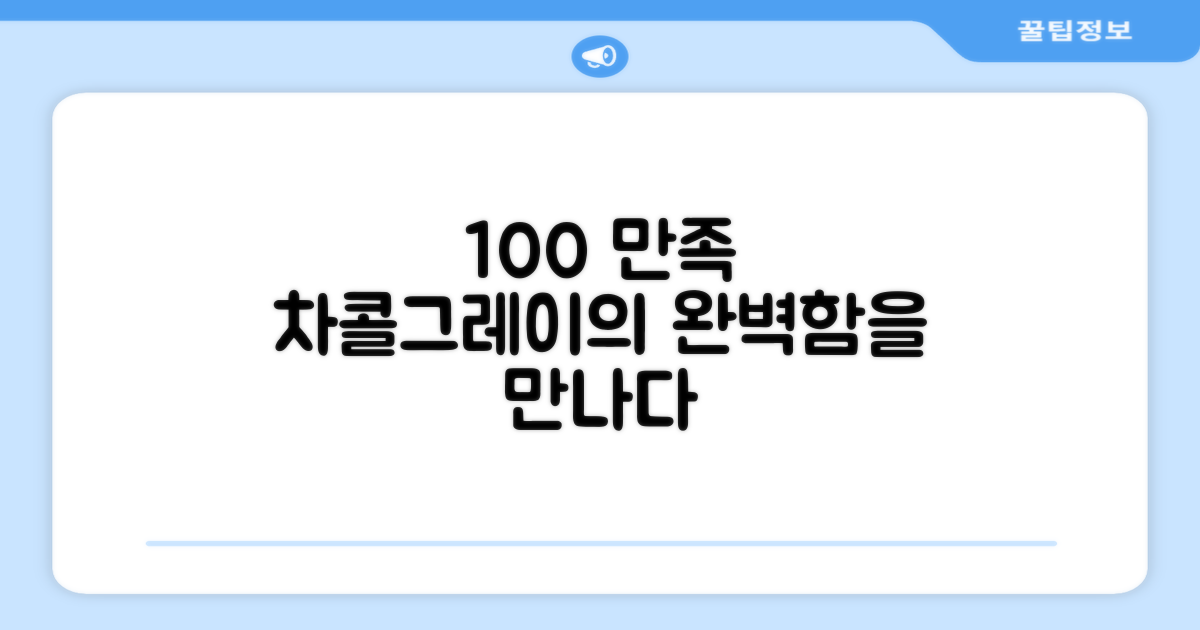 100% 만족, 차콜그레이
