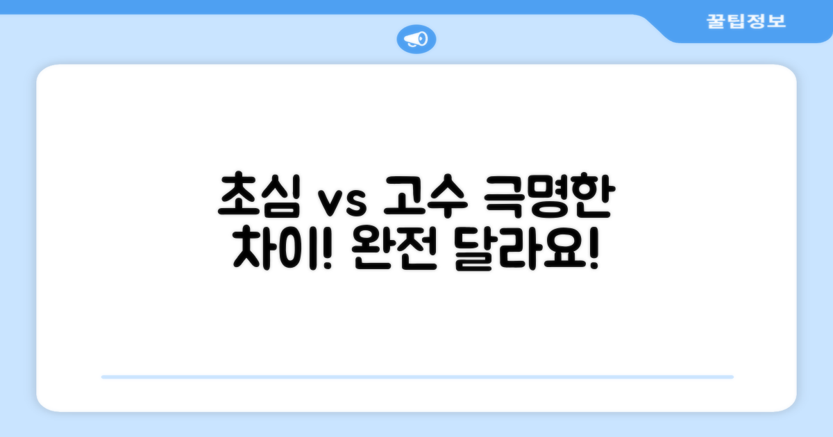 초심자 vs 고수 시점