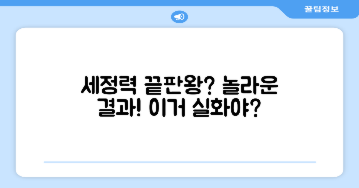 강력한 세정력, 어디까지?