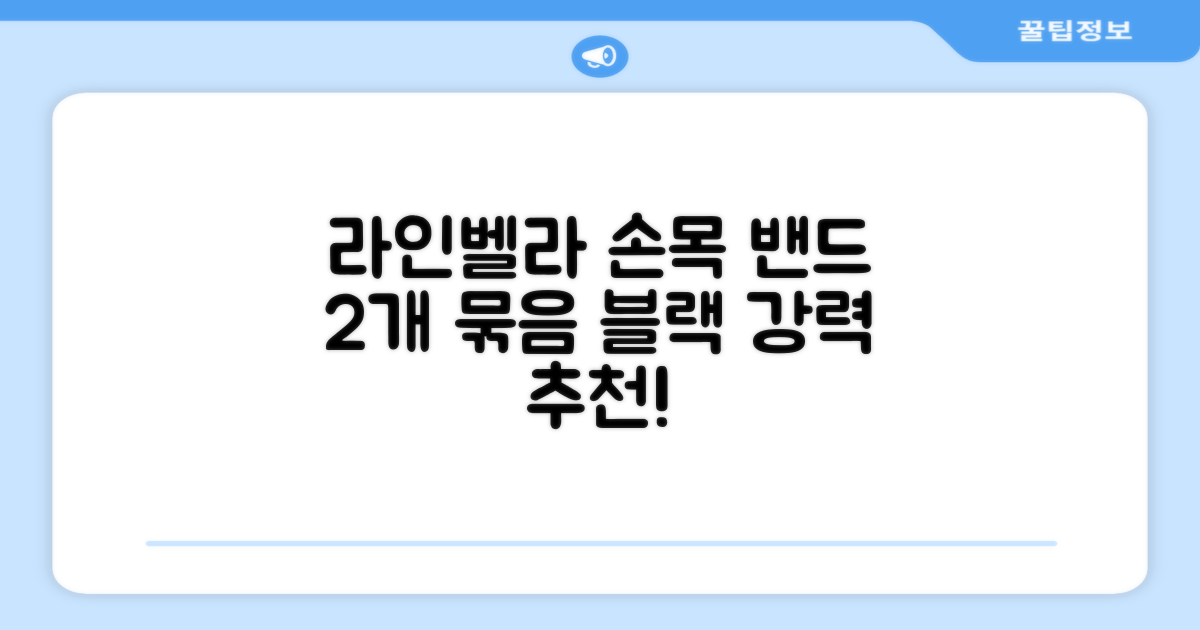 라인벨라 의료용 손목 압박용 밴드 블랙, 2개 추천 리뷰