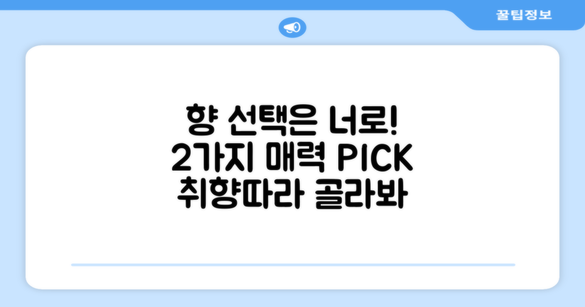 2가지 향으로 선택