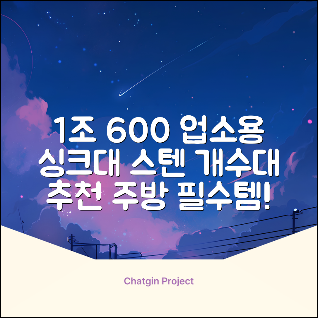업소용싱크대 1조 600 업소용개수대 스텐싱크대 주방싱크대, 1조 600*600*800 추천 리뷰