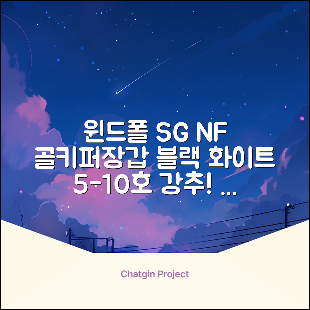 윈드폴스포츠 SG NF 축구 골키퍼장갑 5호-10호, 윈드폴스포츠 SG NF 골키퍼장갑 화이트 블랙, 1개 추천 리뷰