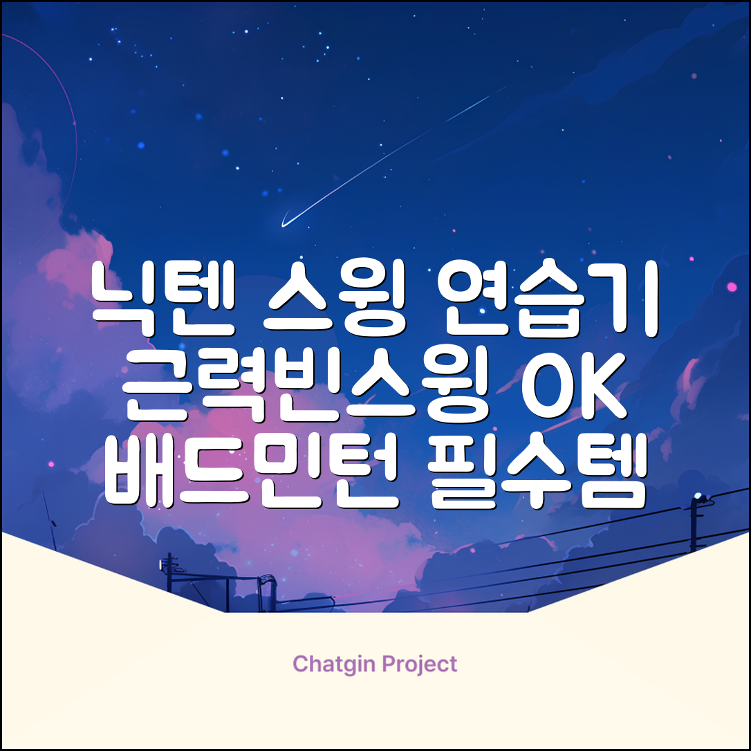 닉텐 배드민턴 스윙연습봉 - 근력강화 및 빈스윙연습, 1개, 스윙연습기 추천 리뷰