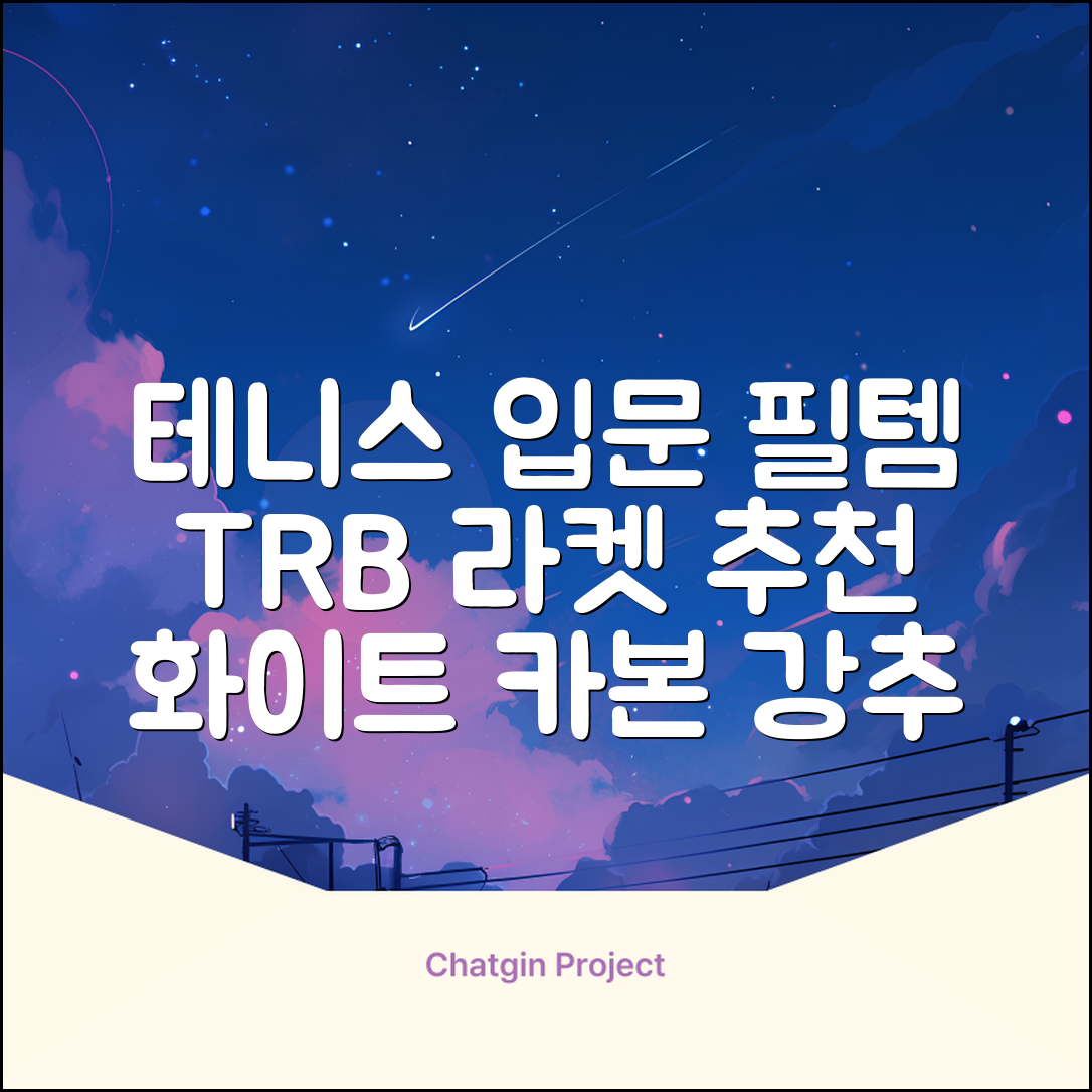 티알비 입문용 테니스라켓 여성 남자, 1개, 카본 화이트 추천 리뷰