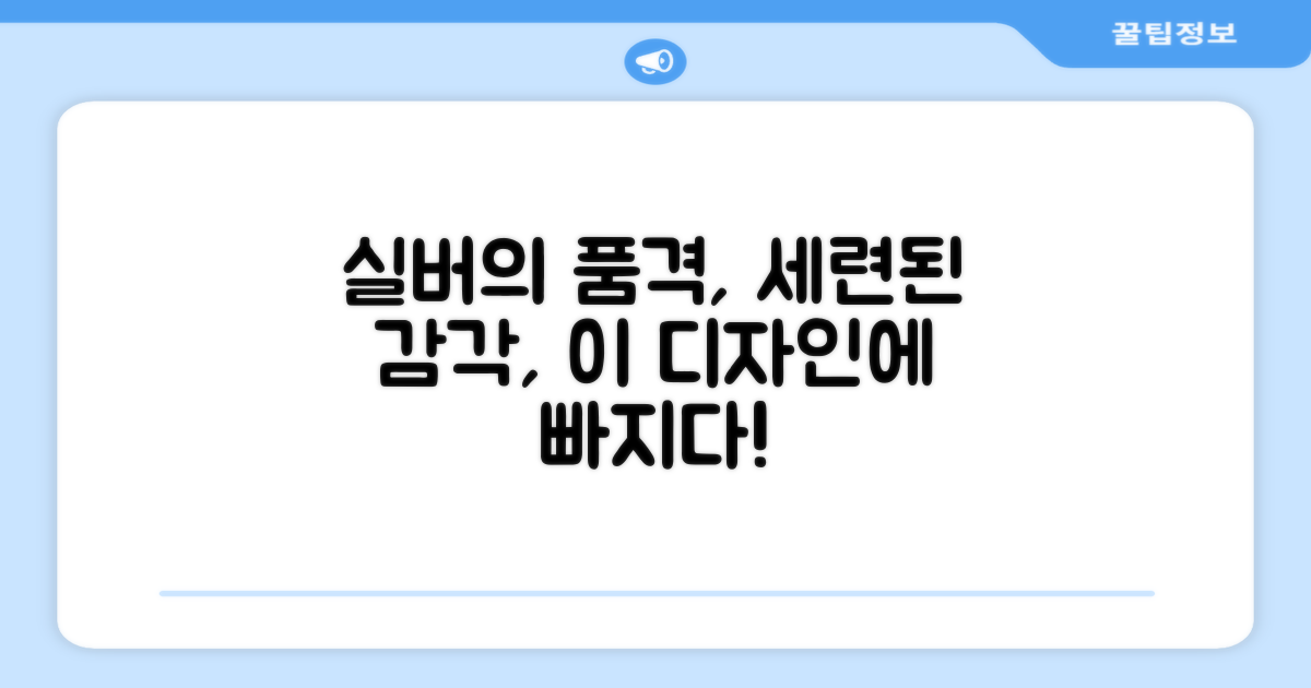 실버 색상, 세련된 디자인
