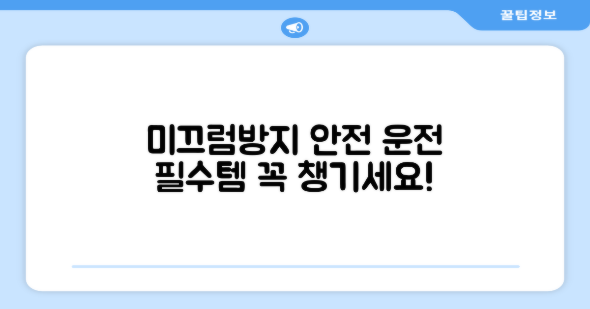 미끄럼 방지, 안전 운전 필수템