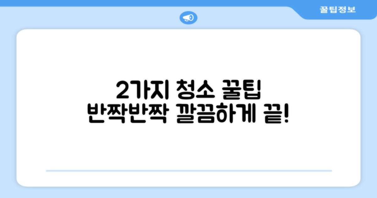 2가지 청소 팁