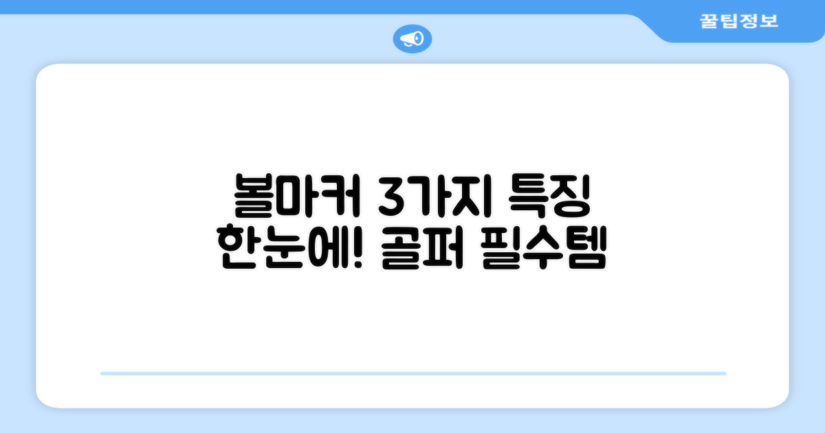 3가지 볼마커 특징
