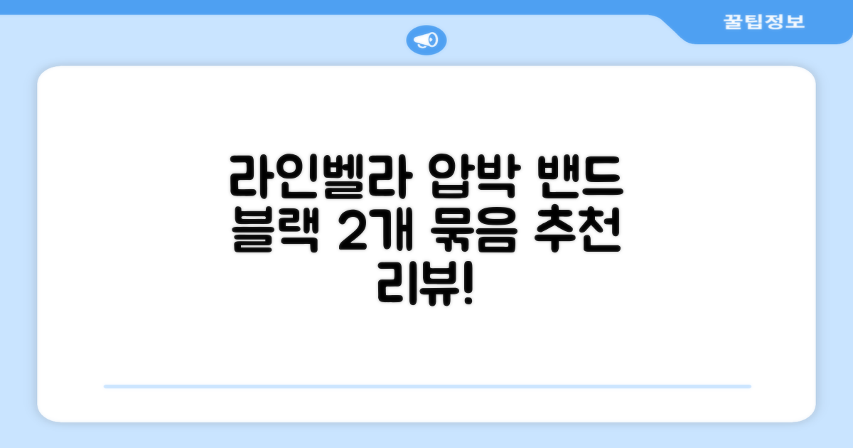 라인벨라 의료용 손목 압박용 밴드 블랙, 2개 추천 리뷰