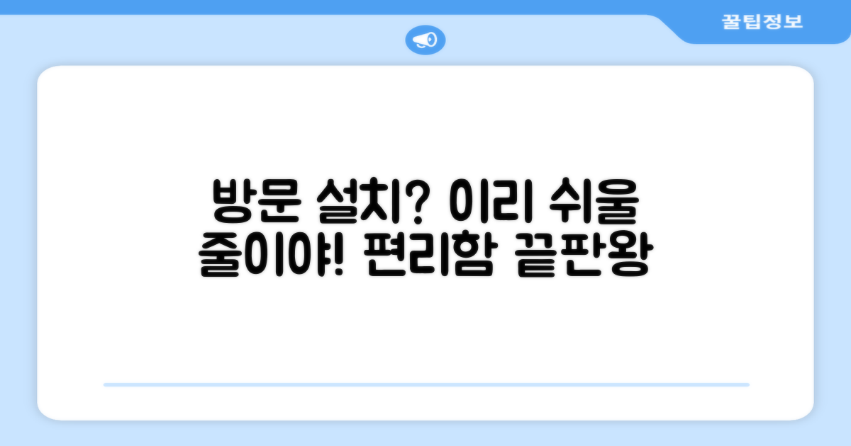 방문 설치, 얼마나 편리할까