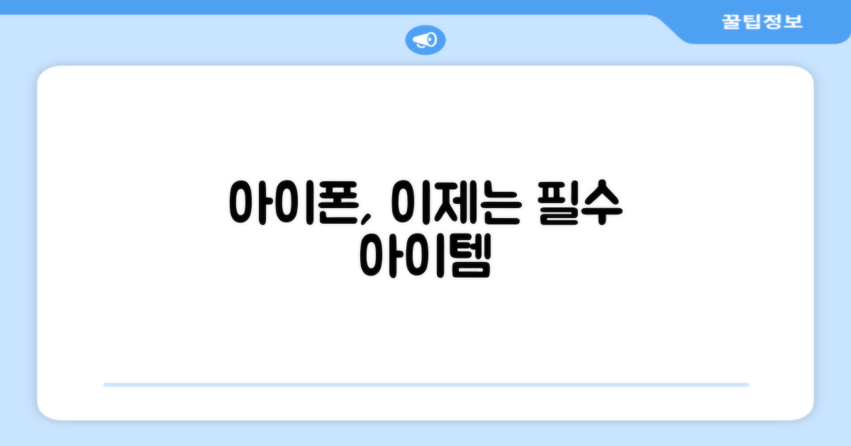 아이폰, 이제는 필수품