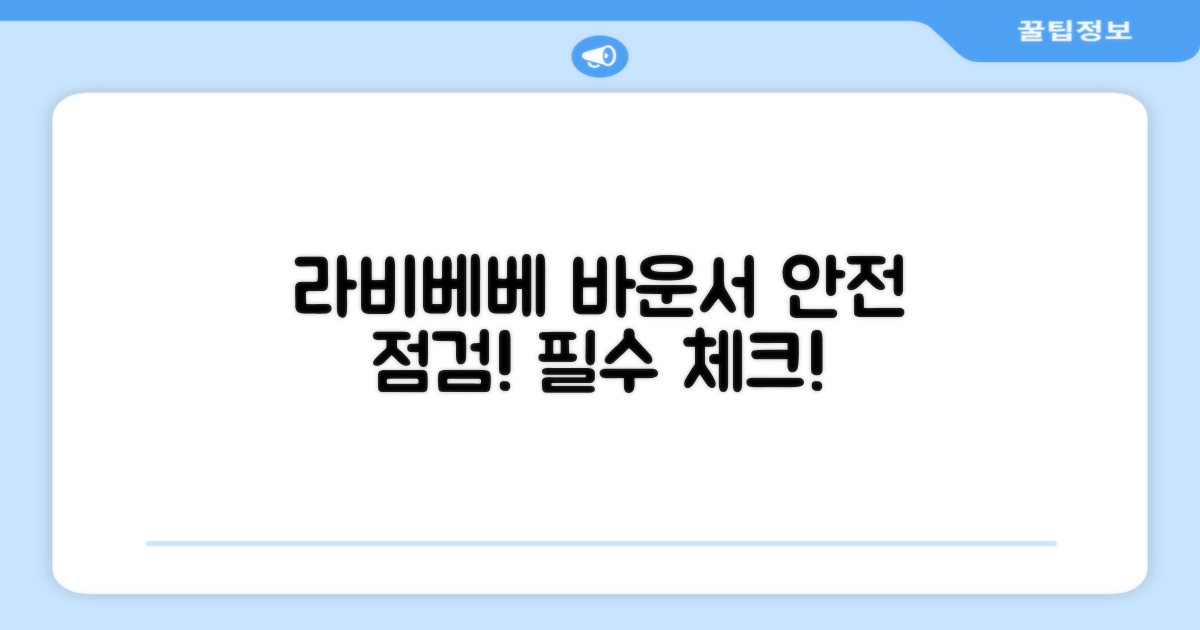 라비베베 바운서, 안전할까요?