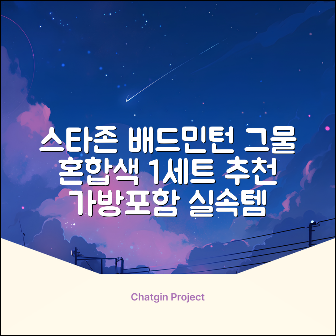 스타존 배드민턴 그물 네트 + 가방, 혼합색상, 1세트 추천 리뷰