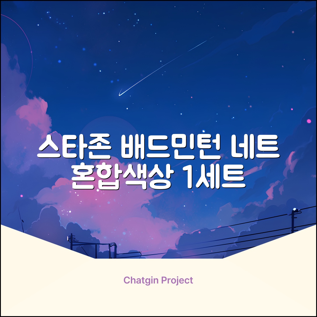 스타존 배드민턴 그물 네트 + 가방, 혼합색상, 1세트 추천 리뷰