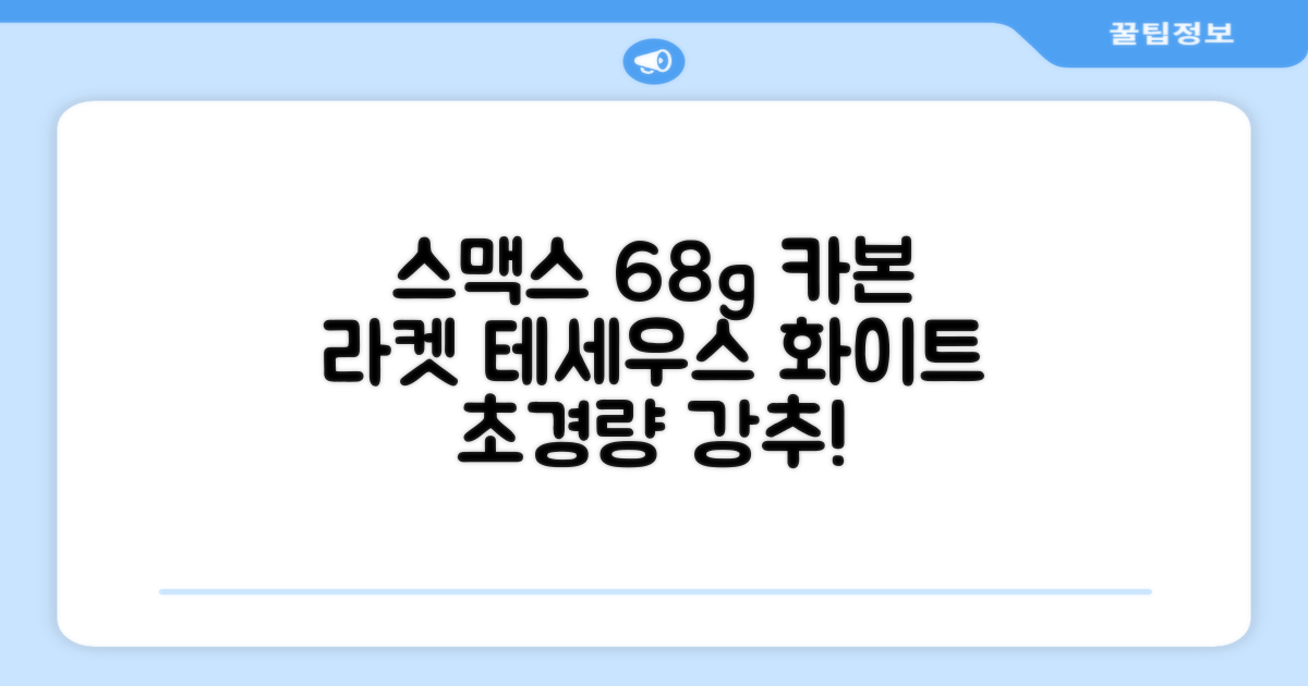 스맥스코리아 풀카본 초경량 배드민턴 라켓 68g, 테세우스 화이트, 1개 추천 리뷰