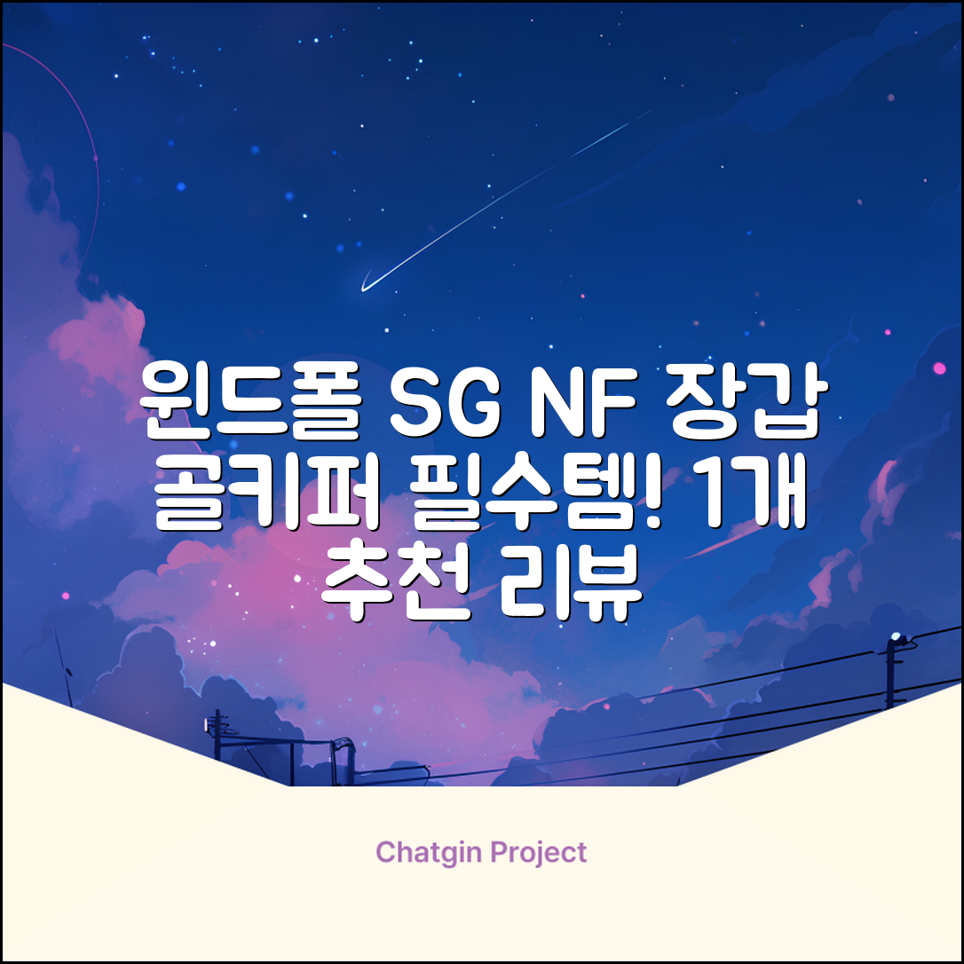 윈드폴스포츠 SG NF 축구 골키퍼장갑 5호-10호, 윈드폴스포츠 SG NF 골키퍼장갑 화이트 블랙, 1개 추천 리뷰