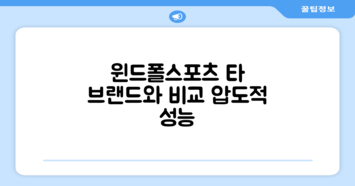 윈드폴스포츠, 다른 브랜드와 비교