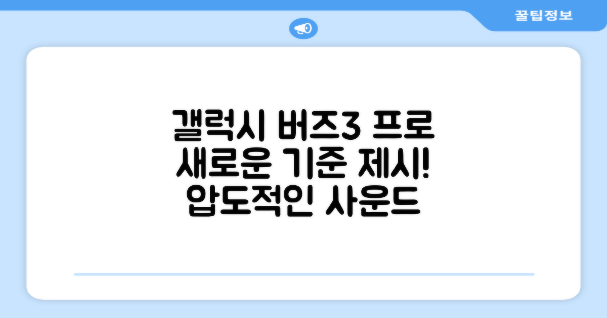 갤럭시 버즈3 프로, 새로운 기준 제시