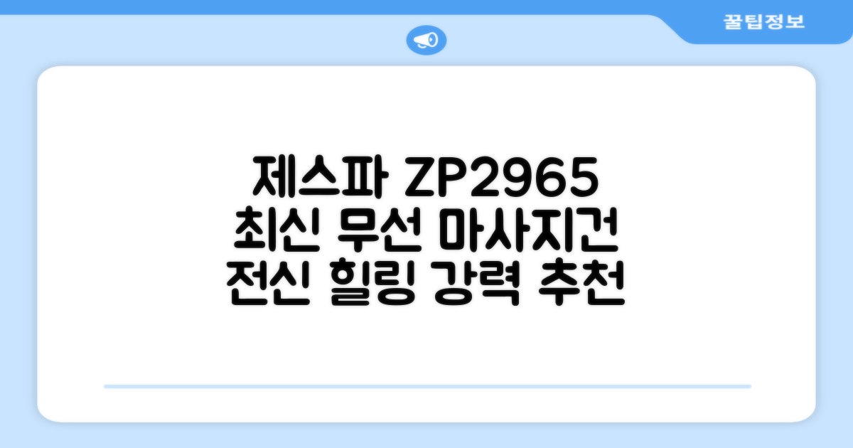 제스파 클래식 전신 무선 자동 마사지건 목어깨 안마기 ZP2965, 블랙 + 로즈골드 추천 리뷰