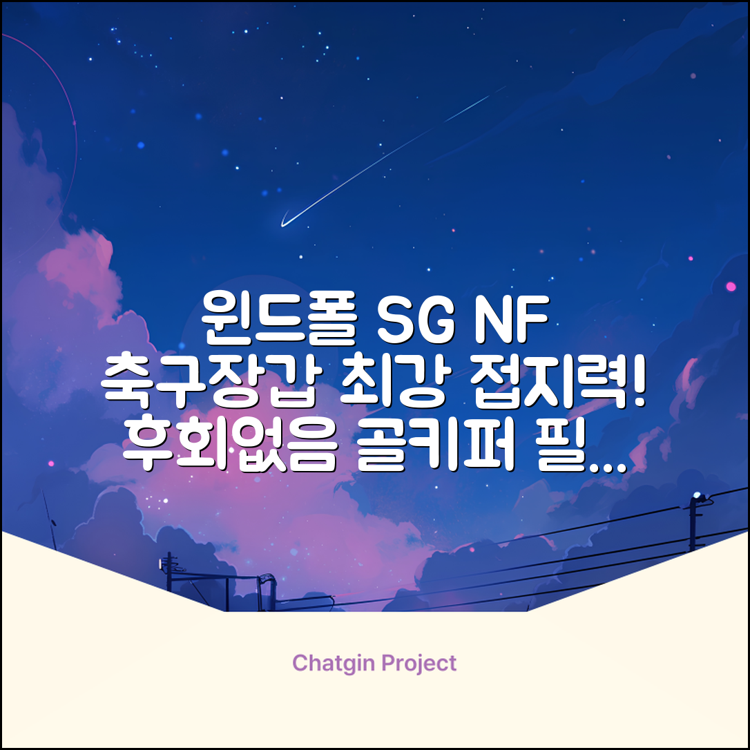 윈드폴스포츠 SG NF 축구 골키퍼장갑 5호-10호, 윈드폴스포츠 SG NF 골키퍼장갑 화이트 블랙, 1개 추천 리뷰