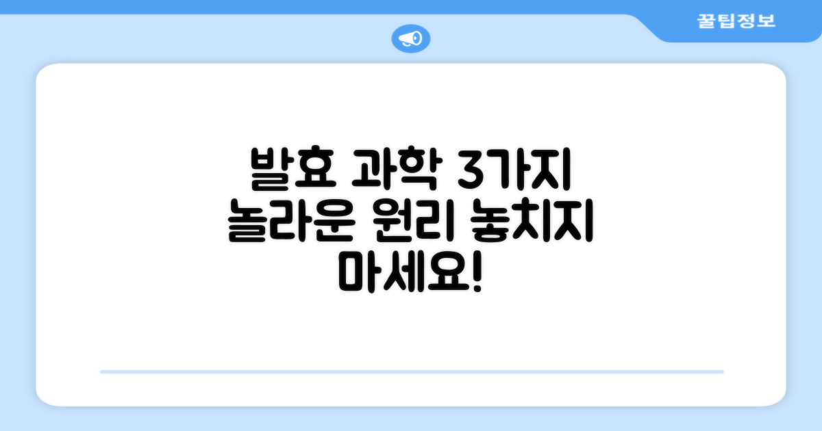 3가지 발효 과학