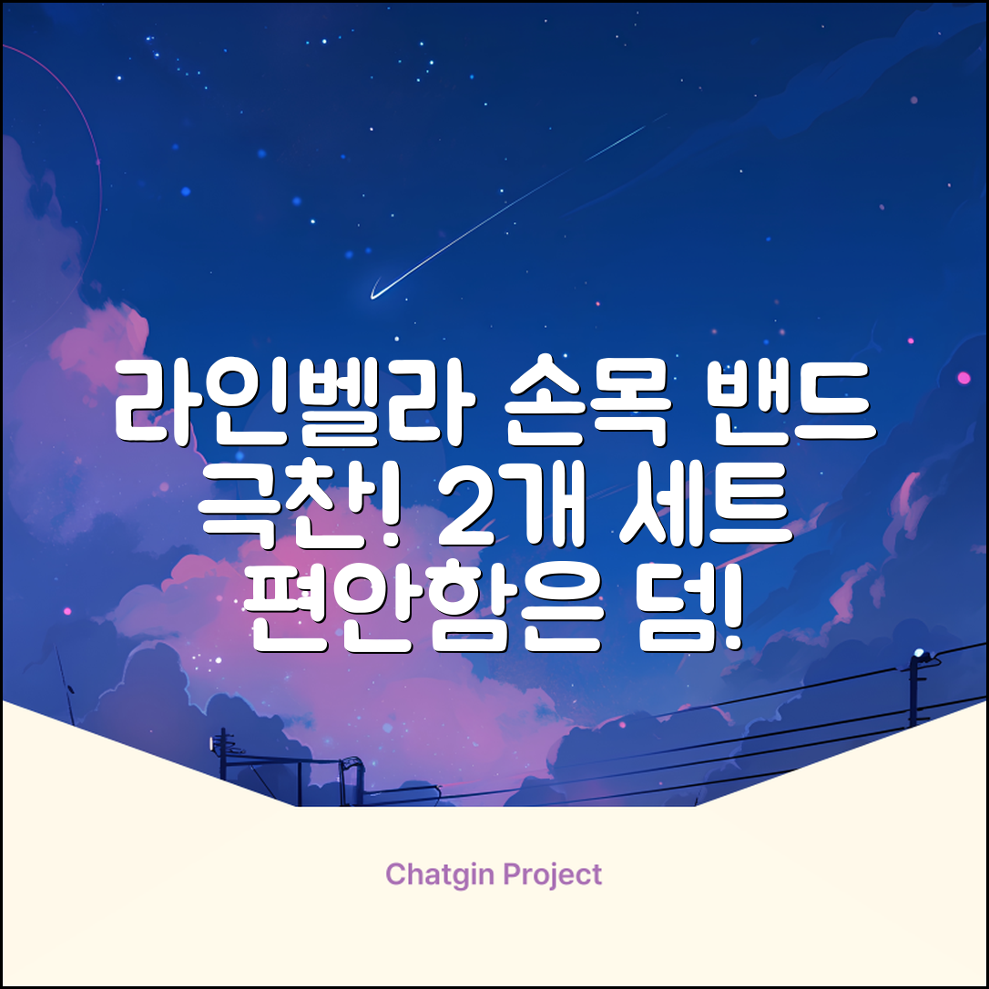 라인벨라 의료용 손목 압박용 밴드 블랙, 2개 추천 리뷰